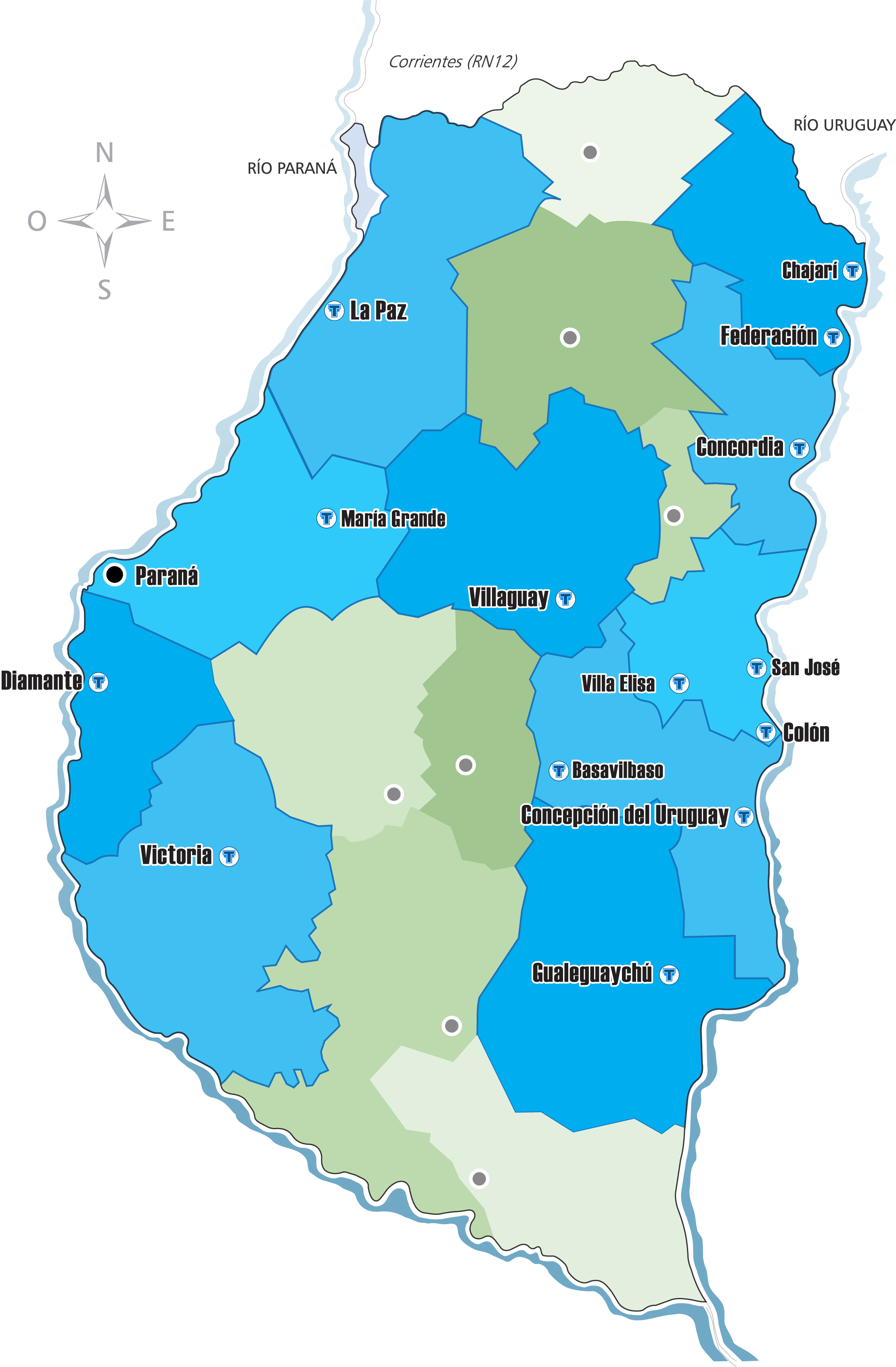 Mapa de Termas